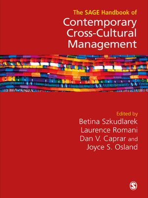 cover image of The SAGE Handbook of Contemporary Cross-Cultural Management